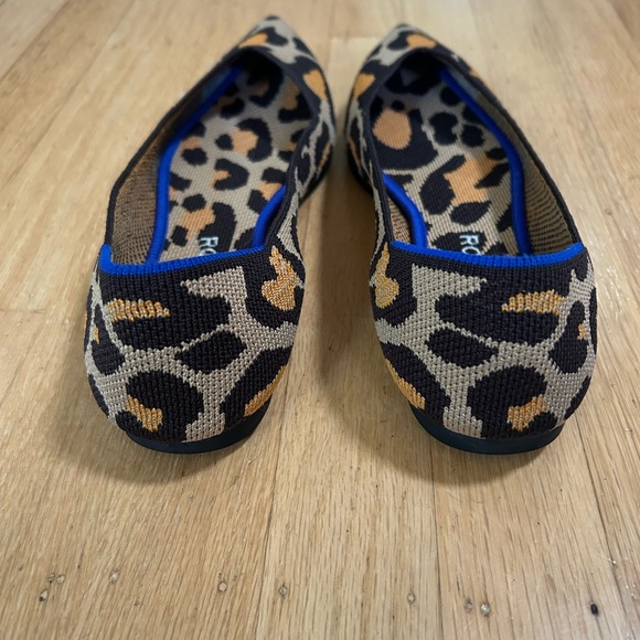 Rothy's The Point Leopard Print Women's Flats - Picture 6 of 10